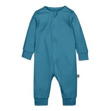 Gerber Modern Moments Neutral Baby Super Soft Coverall Size 6-9 Months Teal NEW