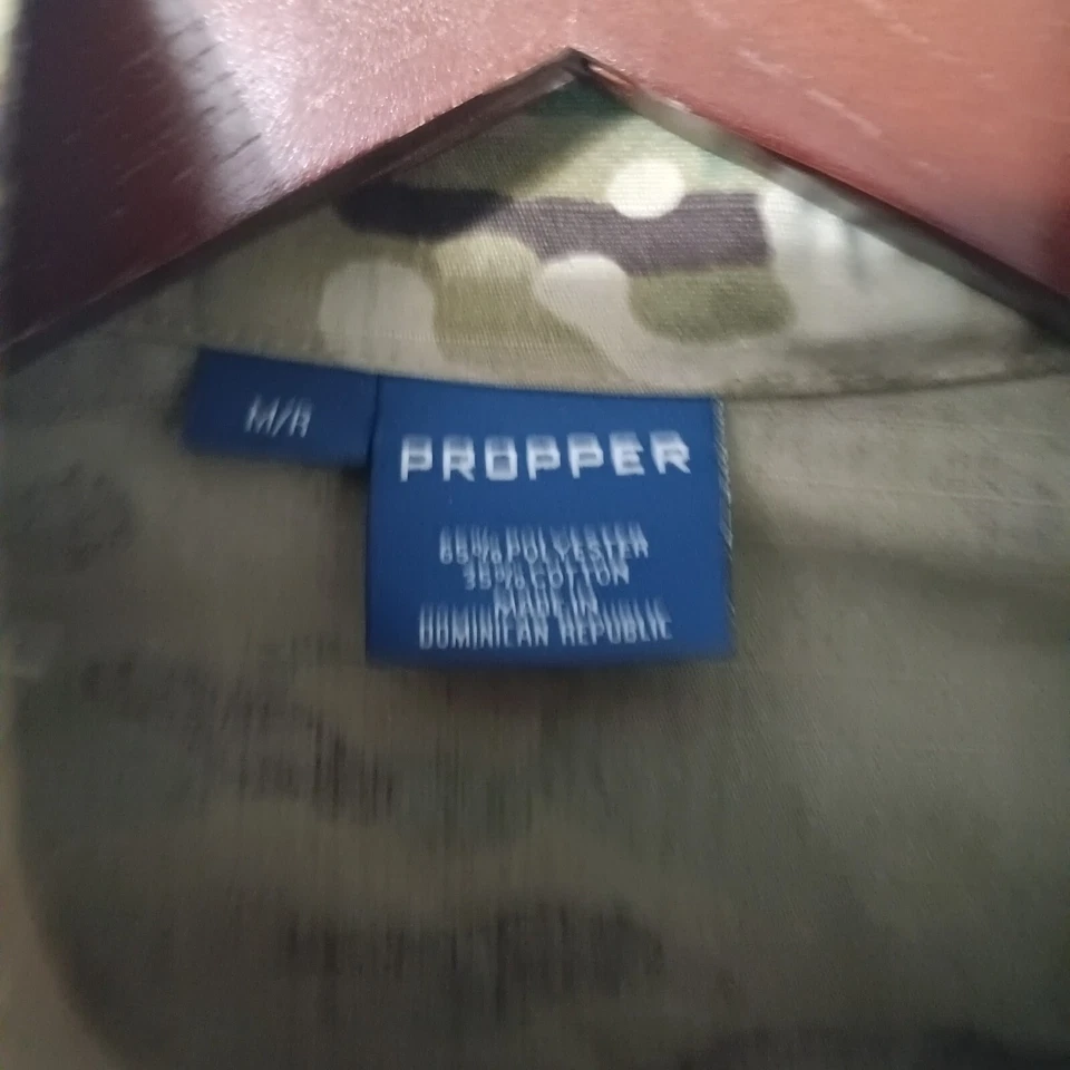 Propper Mens M Camo Tactical Military Hunting Shirt Woodland Forest - Image 3 of 4