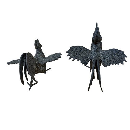 Antique Bronze Figure Rooster & Hen Chicken Collectors - Picture 8 of 24