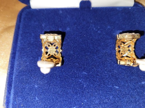 CAMROSE and KROSS JBK Ornate Crystal Hoop Style Earrings - Picture 6 of 13