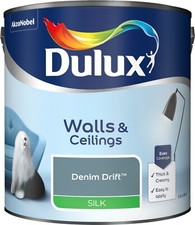 Dulux Emulsion Silk Paint ALL COLOURS 2.5L - Walls & Ceiling