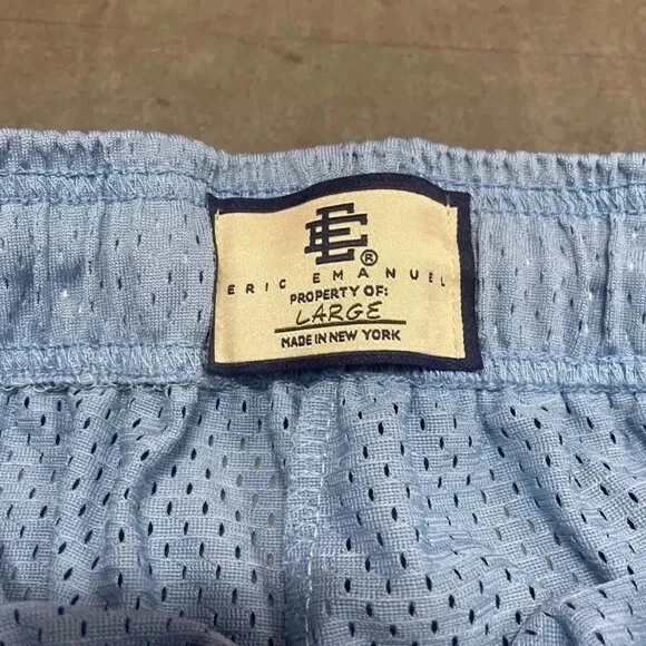 Eric Emanuel EE Basic Short Carolina Bolt Blue Size L Mens New Foto 4 de 4