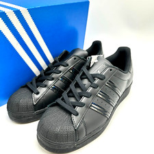 Adidas Originals Superstar J Cloud Black Youth shoes FV3140 sz 5.5/6.5
