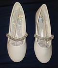 New Girl Stella Edelman Off-White Flats With Rhinestone &  Pearl Details Size 3  — photo 1