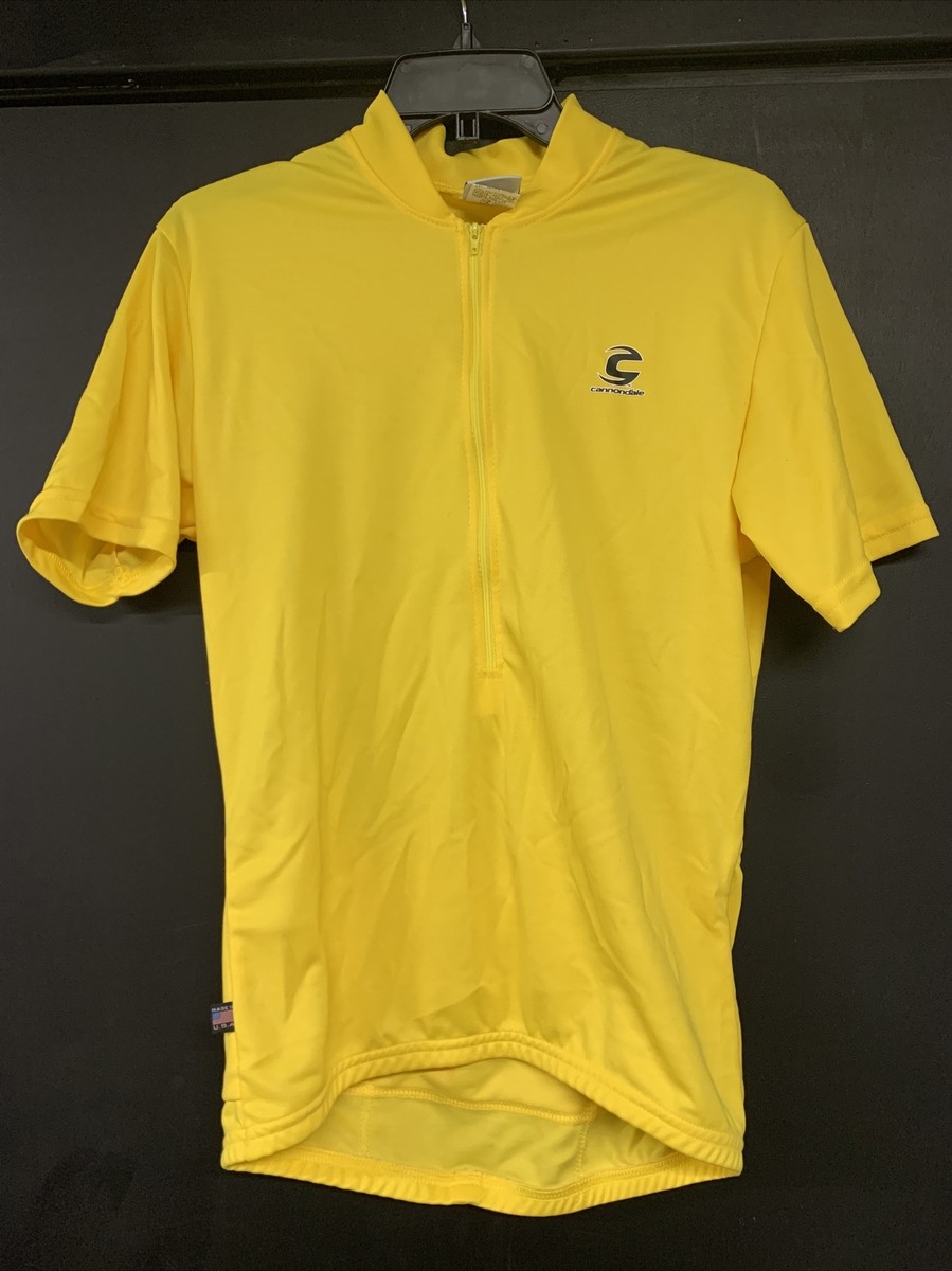 サイクルジャージ　キャノンデール(XL) イエロー(made i n USA ) Vintage Cannondale Cycling Jersey Yellow Zip XL USA MADE | eBay