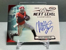 2019 MECOLE HARDMAN Sage Hit Next Level Signatures Auto Card# NL-MH