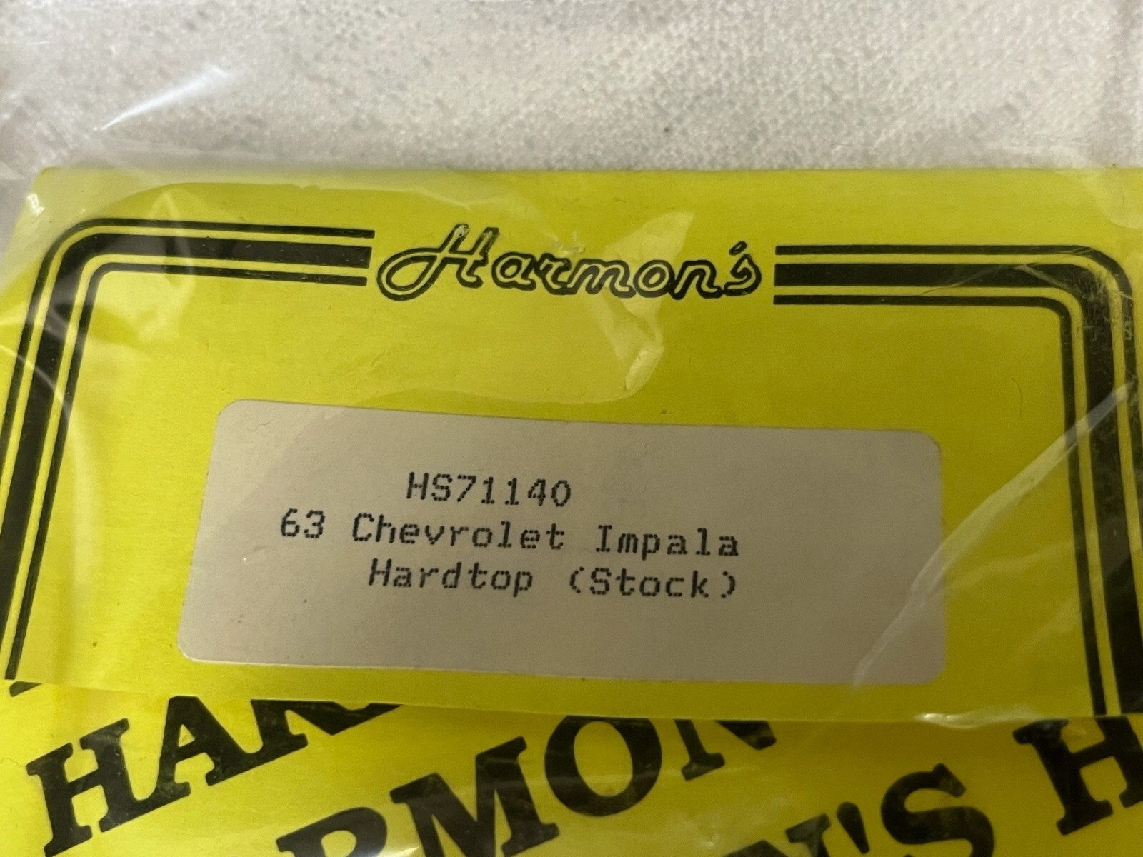 1963 CHEVROLET IMPALA 1/24 SLOT BODY HARMONS STOCK CAR RACING eBay