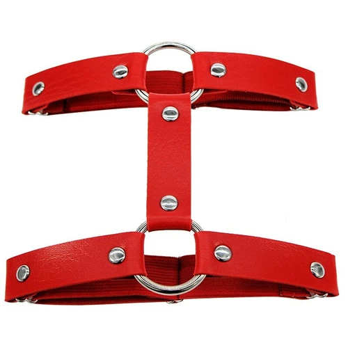 Multi-color Elastic Leather Leg Garter Belt Fashion Punk Chic Thigh Harness - Picture 18 of 20