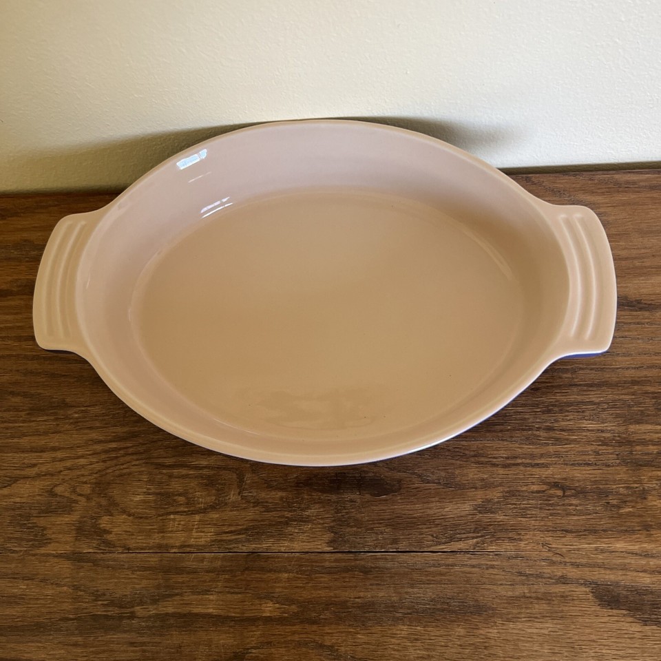 Blue Le Creuset 11" x 7" Oval Baking Dish FreezerOven Stoneware 1029