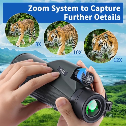 12x56 Monocular with Night Vision, Tripod, and Smartphone Adapter - Picture 5 of 11