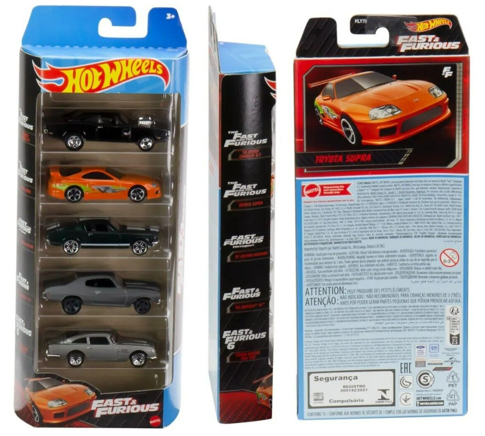 Hot Wheels Fast & Furious 5台セット Amazon.com: Hot Wheels