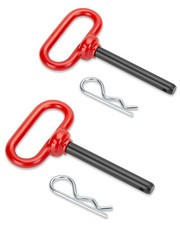 12 X 4 Tow Hitch Pin Rubber Coated Red Handle Pin For Tractors Towing Atv