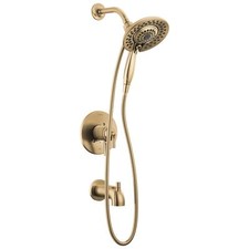 DELTA FAUCET Saylor 17 Series Gold Tub and Shower Faucet Combo with In2ition