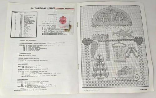 VTG Heartstrings Cranberry Christmas Artist Collection Cross Stitch Pattern SS21 - Picture 4 of 5
