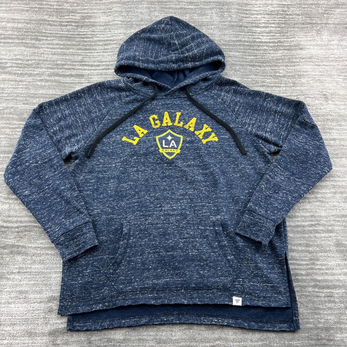 LA Galaxy Hoodie Size M Womens Fanatics MLS Soccer Futbol Hooded Sweatshirt  Blue
