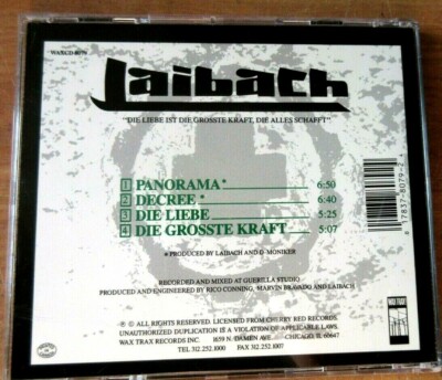 Panorama/Die Liebe EP [EP] by Laibach (CD, Aug-1989, Wax Trax