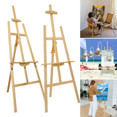 150cm/175 cm Staffelei Holz Atelierstaffelei Buchenholz Standstaffelei