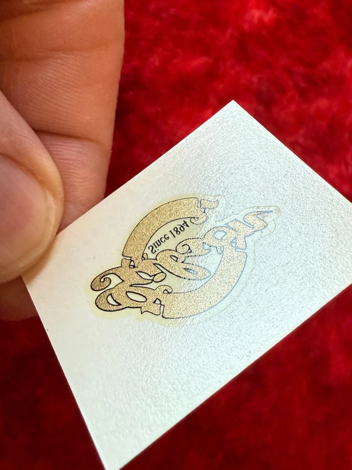 NOS Gibson Años 90 "Custom Shop" Calcomanía Dorada y Negra Foto 3 de 4