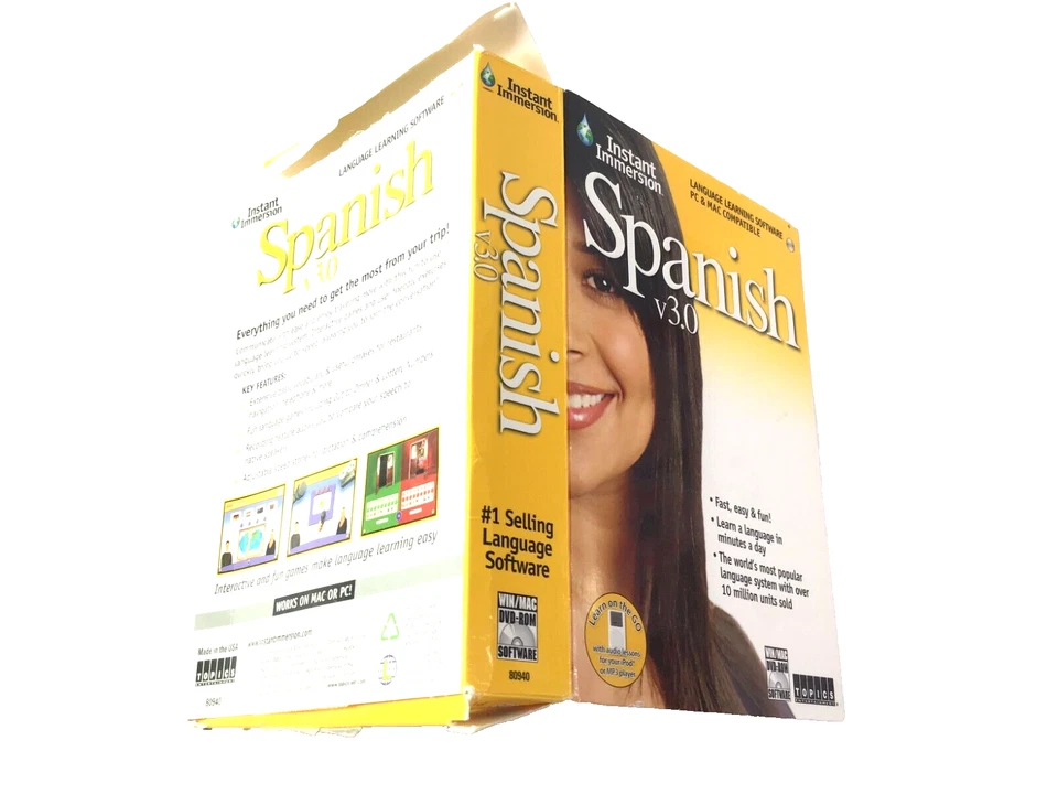 Instant Immersion Spanish 3 & Multilanguage Software Video Book for PC & MAC Set - Image 2 of 4