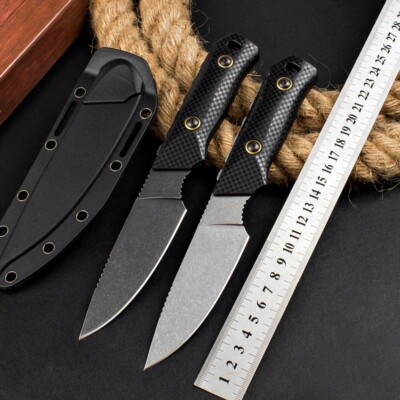 9'' New D2 Blade Full Tang Nylon Glass Fiber Handle Camping Outdoor Tools VTH65