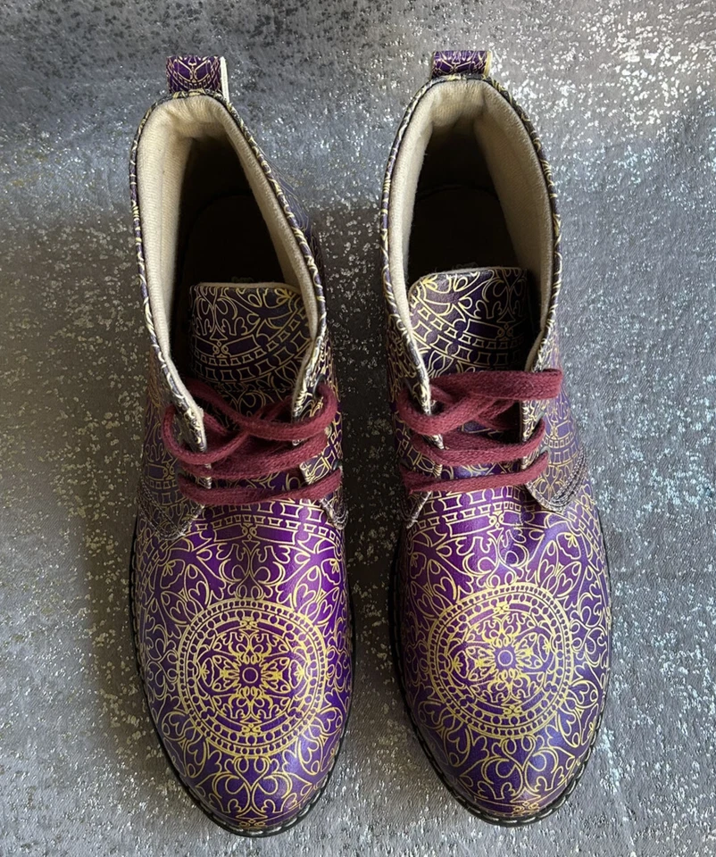 Botines boho ecológicos NEEFS Night Glow Mandala Ombre para mujer talla 41 Foto 3 de 4