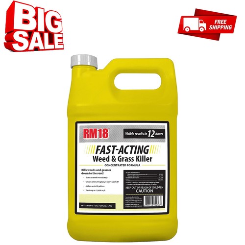 RM18 Fast Acting Diquat Herbicide Concentrate Root Weed and Grass