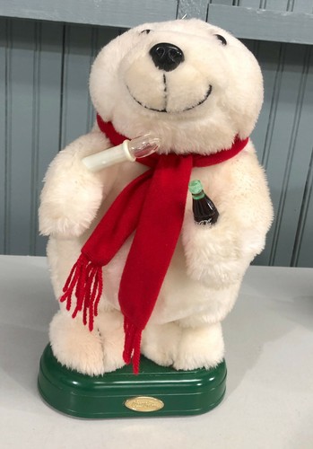 Coca Cola 2022 Christmas Bear Coca Cola Plush Christmas Bear Lighted Sings Teach The World To Sing See  Video | Ebay