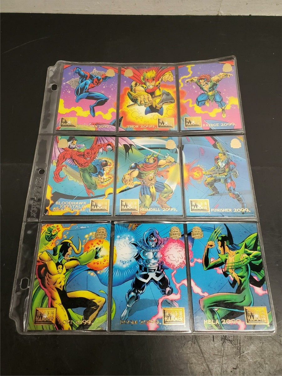 1994 Marvel Universe The Fall of The Hammer Cards(82-90)Spiderman
