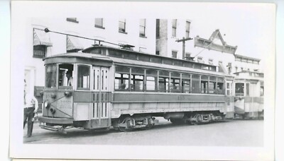 Unbekannter Trolley vermutlich Indiana IN Original 30er 40er Jahre Foto