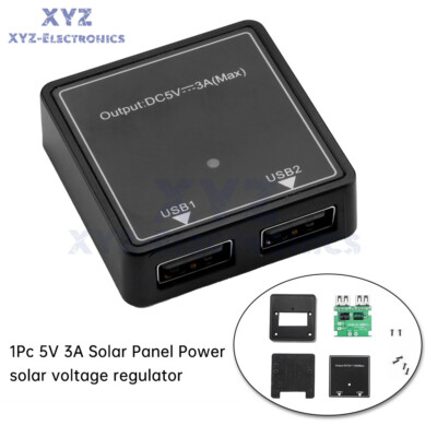 5V3A Solar Panel Dual USB Charge Power Bank Voltage Regulator Controller Charger