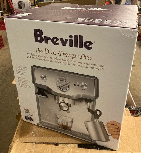 Breville BES810BSS DuoTemp Pro Stainless Steel Espresso Machine OPEN BOX NEW 81258024468 eBay