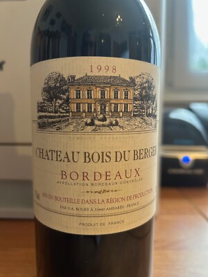Rotwein trocken Frankreich Bordeaux Jahrgang 1998 Kellerfund