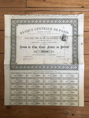 ZENTRALBANK VON PARIS 1867 (F1)
