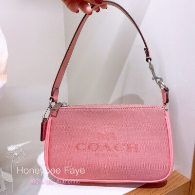 NWT Coach Nolita 19 shoulder bag CU002 Jacquard Pink | eBay