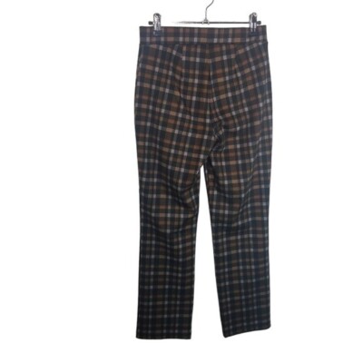 Sanctuary Carnaby kick cropped plaid womens trousers pants pull