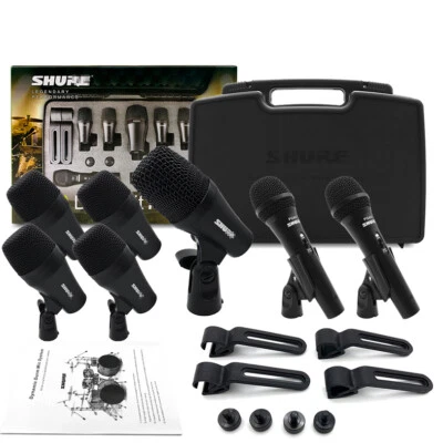 NEW Shure PGA Drumkit7 Complete Drum Microphone Kit BEST free