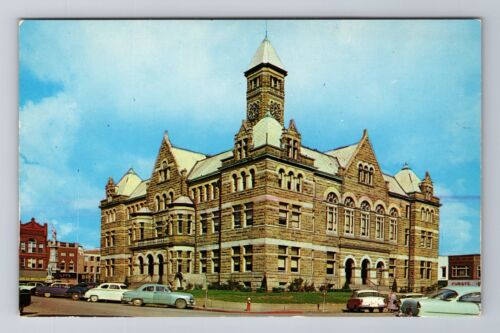 Postal antigua vintage de Charleston IL-Illinois, Palacio de Justicia del Condado de Coles - Imagen 1 de 2