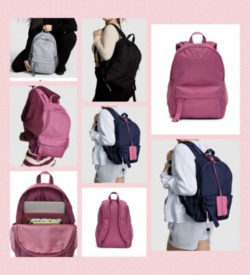 Victoria's Secret PINK Ivy Classic Canvas Backpack Pink