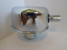 CHROME VALVE COVER BREATHER PUSH IN WITH TUBE SBC BBC SBF 327 350 302 454 #9241 