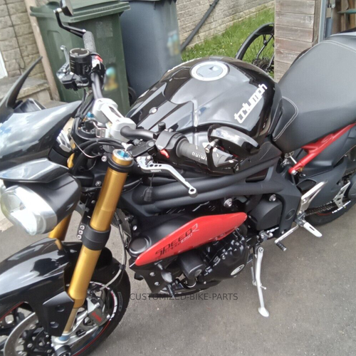Long Titanium Clutch & Brake Levers - Triumph Speed Triple 1050 R / S 2016-2020 - Picture 3 of 7