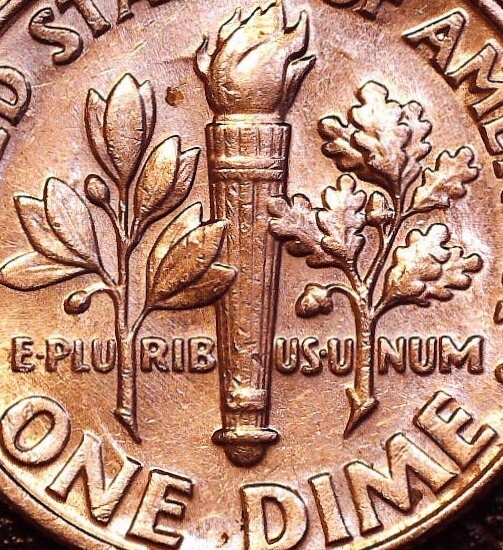 1998 P Roosevelt Dime-Die Clash Error on both sides | eBay