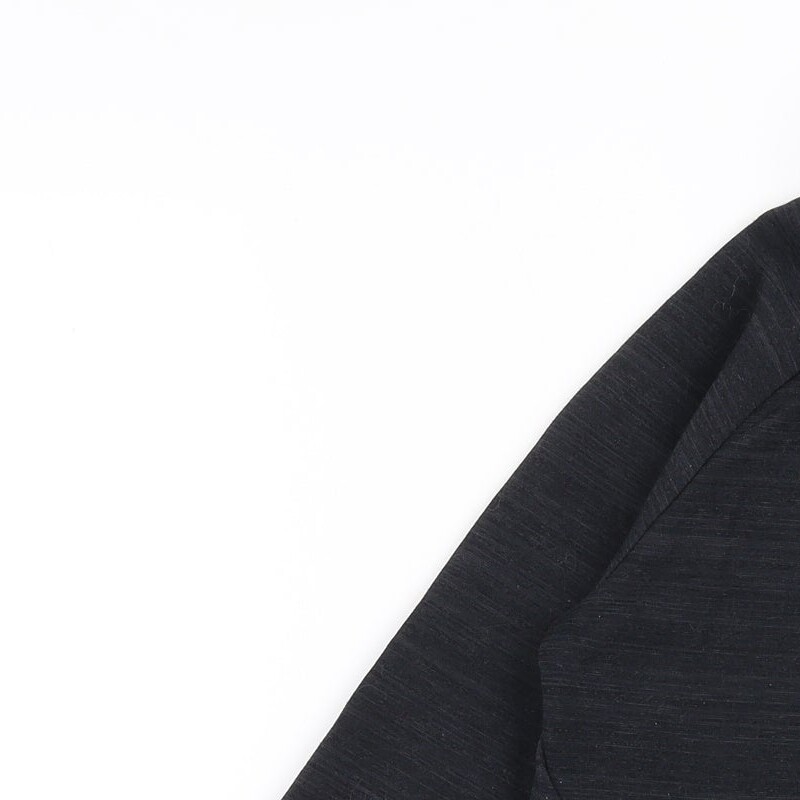 BOSS - Sweat zippé en coton mélangé avec finitions à rayures - Noir