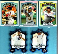 2013 Topps Chrome 1972 Topps Chrome and Connections Die Cuts   16   Card Lot