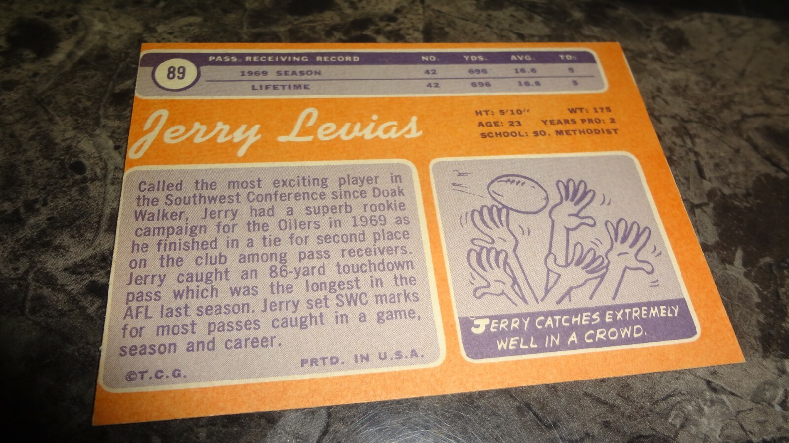 1970 TOPPS 89 JERRY LEVIAS FOOTBALL CARD eBay