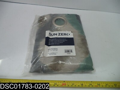 5463 LIN COR-GMT Sun Zero Water Color Room Darkening Curtain Panel 54'' X 63''