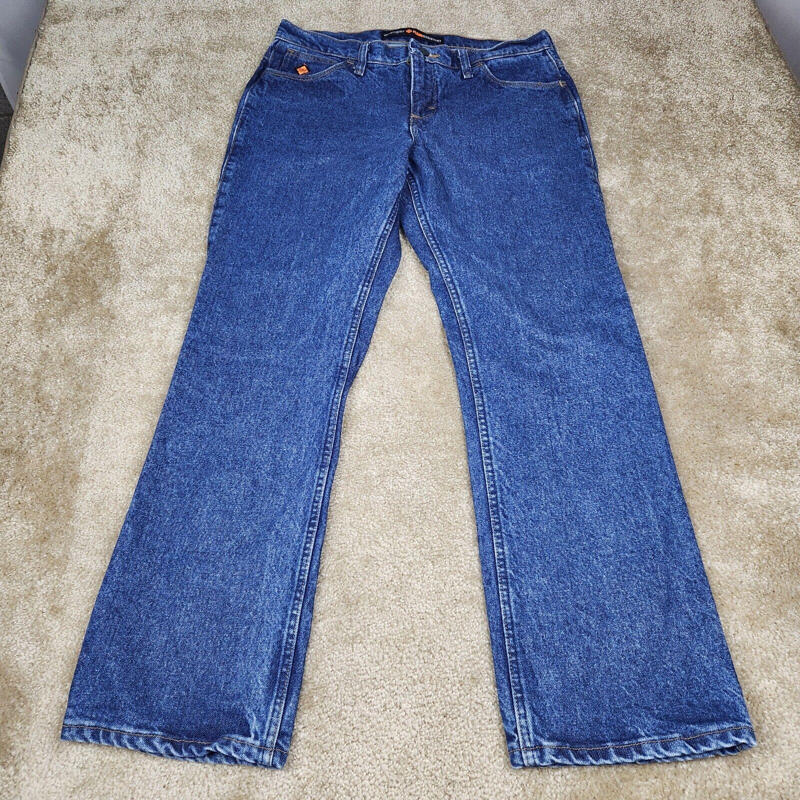 Wrangler FR Flame Resistant Work Jeans Women’s Size 9 X 30 FRW10BL EUC #710