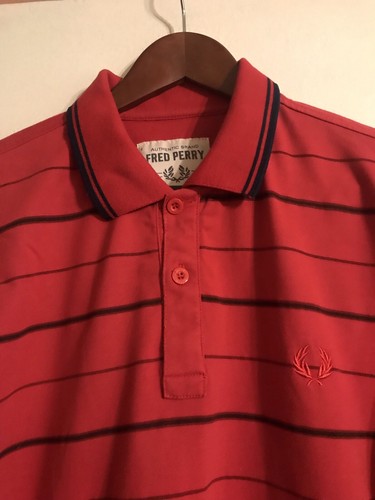 Fred Perry Polo Size XL Red/Black 