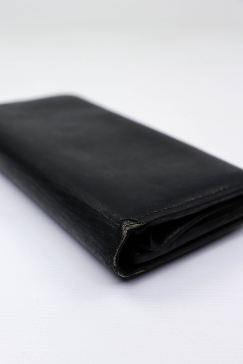 Balenciaga Giant Money Continental Black Leather Long Wallet 19.5