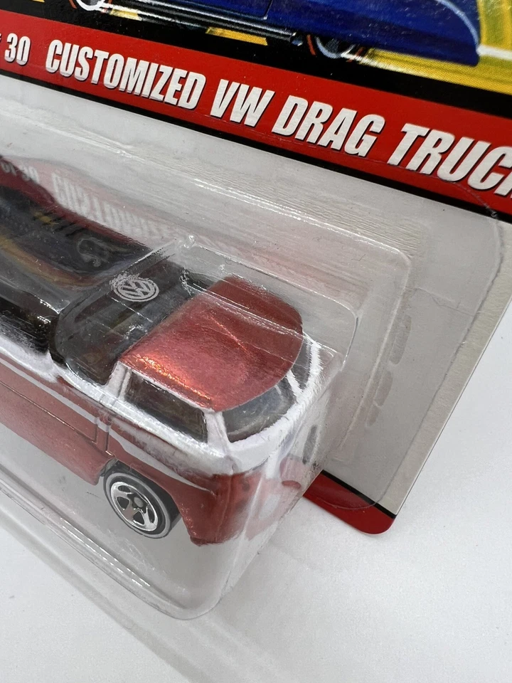 HOT WHEELS CLASSICS SERIES 2 CUSTOMIZED VOLKSWAGEN DRAG TRUCK #25/30 ORANGE (aa) - Image 2 of 4