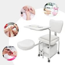 Manicure Pedicure Chair Unit Nail Station with Drawer Foot Bath Salon Spa Beauty